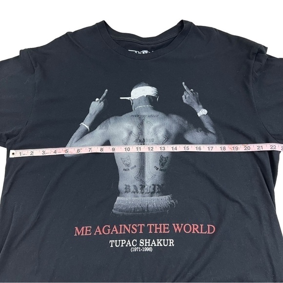 Tupac Shakur Mens XL Black Graphic T-Shirt 2014 Memorial 2Pac 2014 100% Cotton - Picture 7 of 7